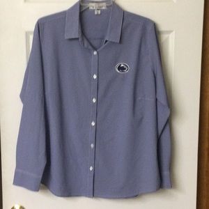 New XL women PENN STATE button down shirt van sport